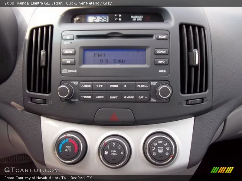 QuickSilver Metallic / Gray 2008 Hyundai Elantra GLS Sedan