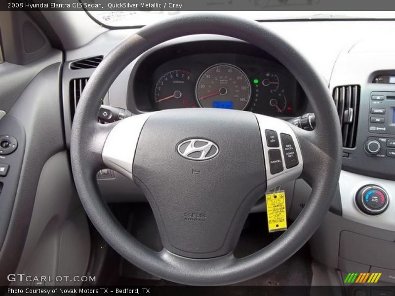 QuickSilver Metallic / Gray 2008 Hyundai Elantra GLS Sedan