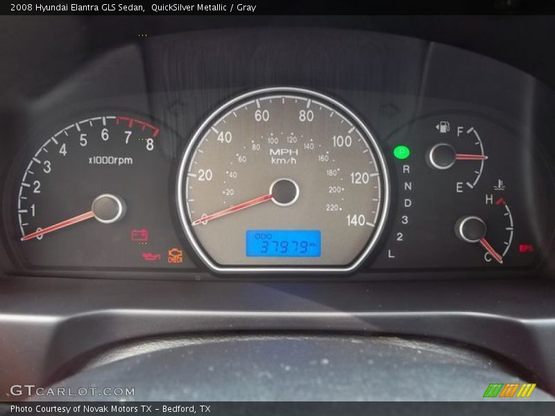 QuickSilver Metallic / Gray 2008 Hyundai Elantra GLS Sedan