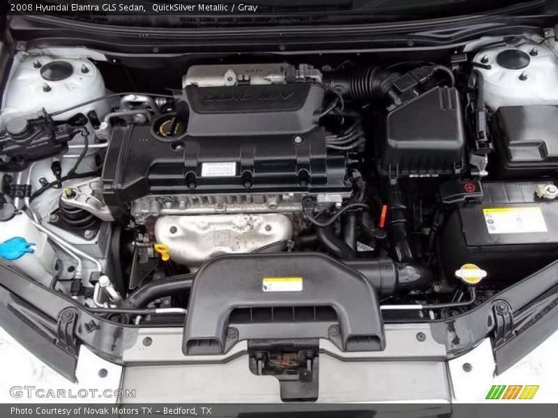 QuickSilver Metallic / Gray 2008 Hyundai Elantra GLS Sedan