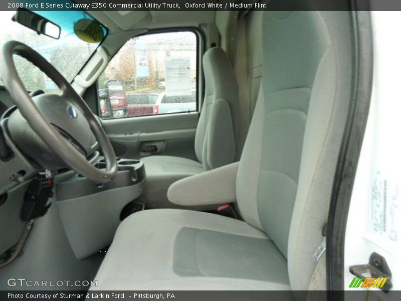 Oxford White / Medium Flint 2008 Ford E Series Cutaway E350 Commercial Utility Truck