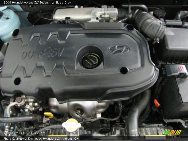 Ice Blue / Gray 2008 Hyundai Accent GLS Sedan