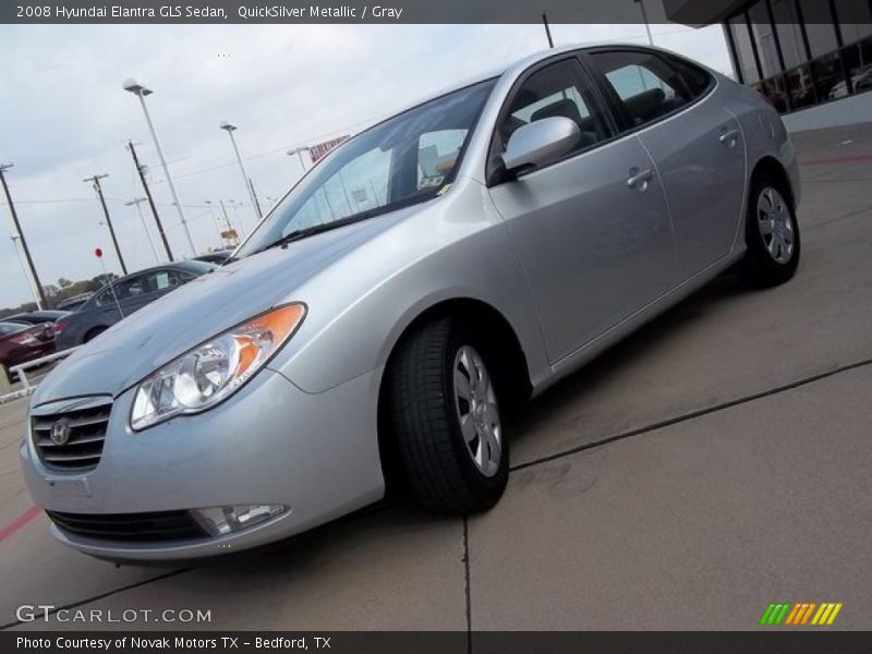 QuickSilver Metallic / Gray 2008 Hyundai Elantra GLS Sedan