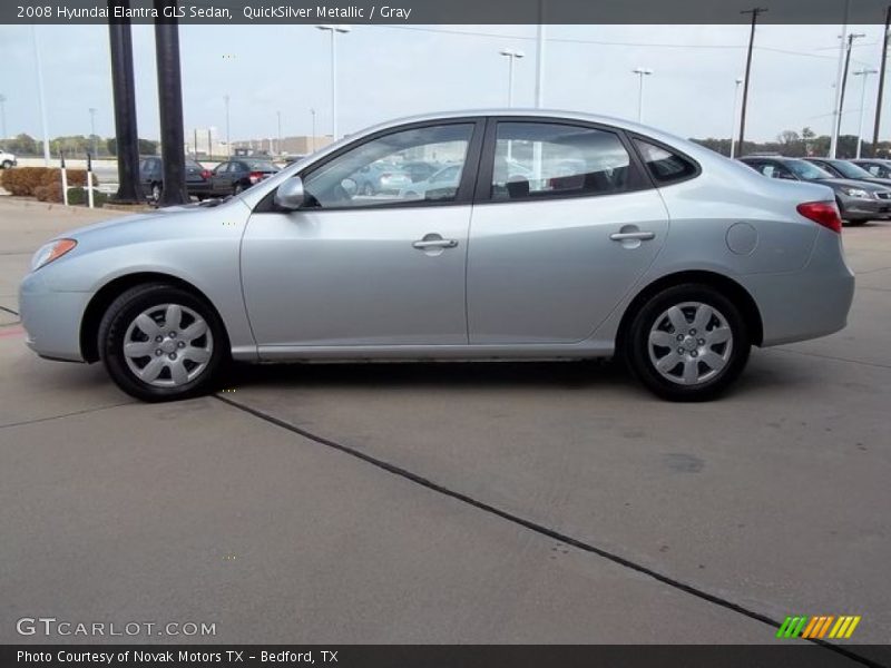 QuickSilver Metallic / Gray 2008 Hyundai Elantra GLS Sedan
