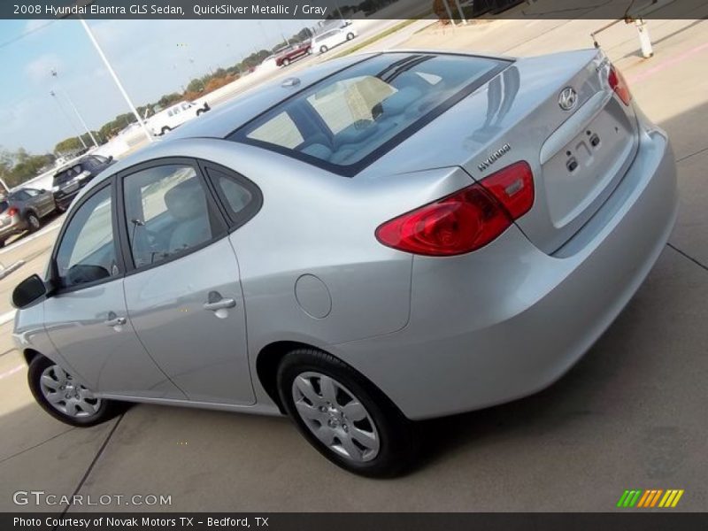 QuickSilver Metallic / Gray 2008 Hyundai Elantra GLS Sedan