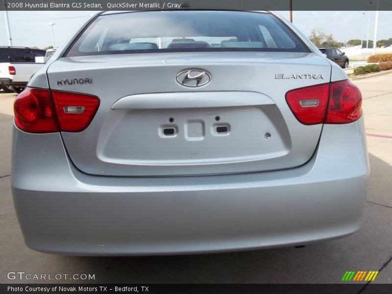 QuickSilver Metallic / Gray 2008 Hyundai Elantra GLS Sedan