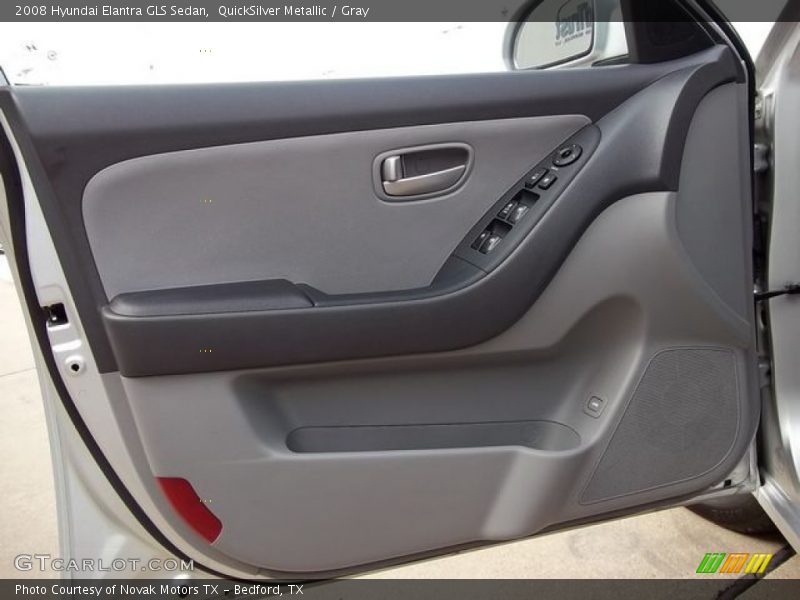 QuickSilver Metallic / Gray 2008 Hyundai Elantra GLS Sedan