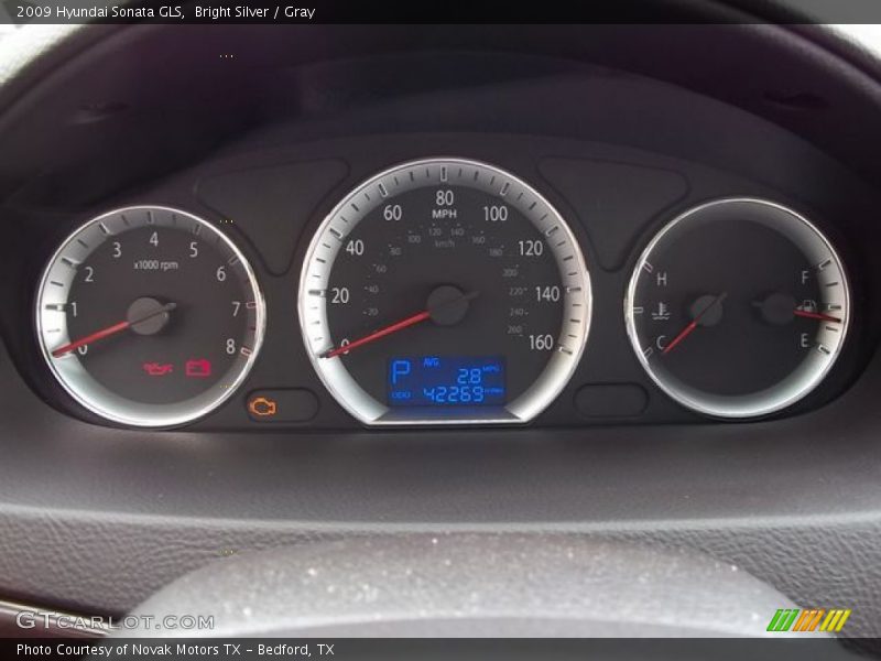Bright Silver / Gray 2009 Hyundai Sonata GLS