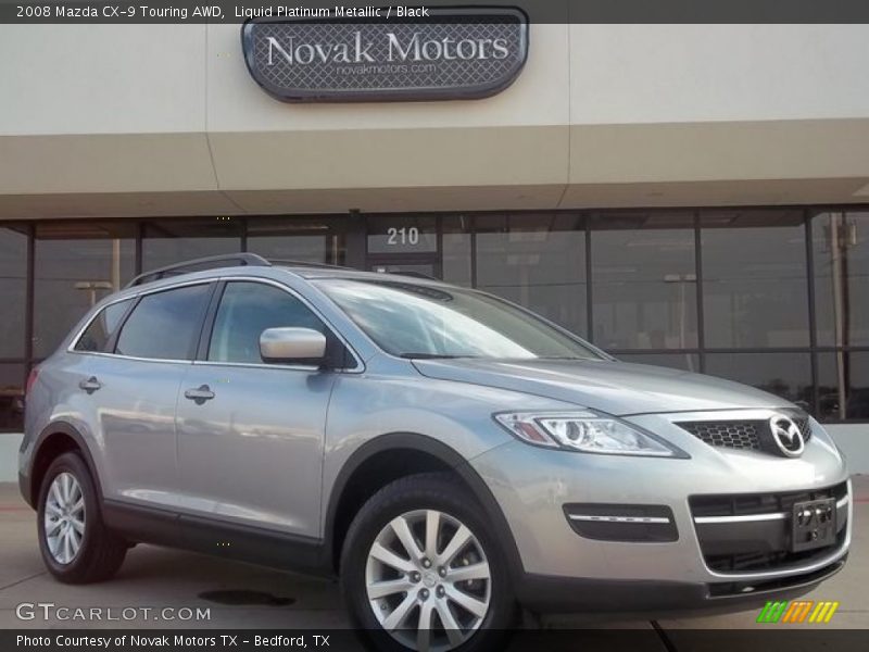 Liquid Platinum Metallic / Black 2008 Mazda CX-9 Touring AWD