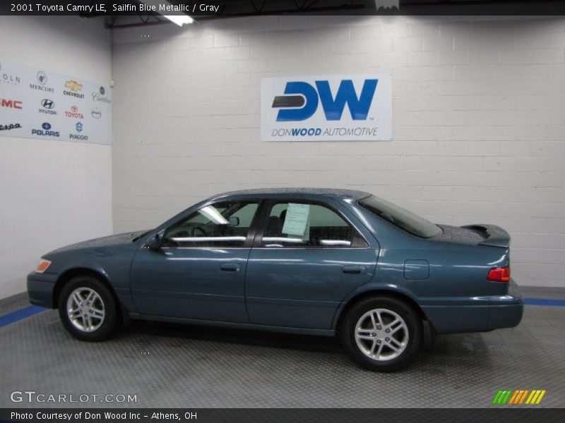 Sailfin Blue Metallic / Gray 2001 Toyota Camry LE