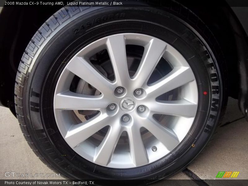 Liquid Platinum Metallic / Black 2008 Mazda CX-9 Touring AWD