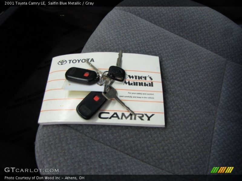 Sailfin Blue Metallic / Gray 2001 Toyota Camry LE