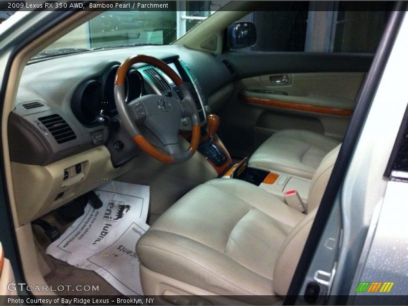 Bamboo Pearl / Parchment 2009 Lexus RX 350 AWD