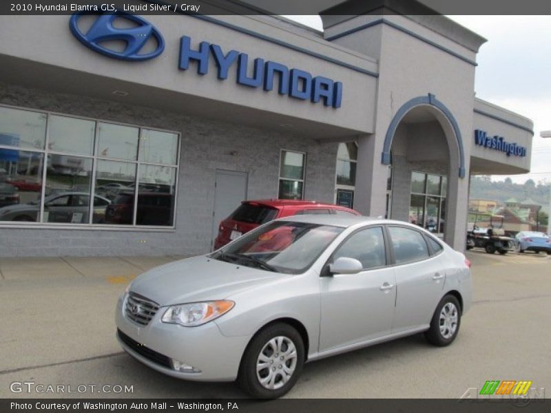 Liquid Silver / Gray 2010 Hyundai Elantra GLS