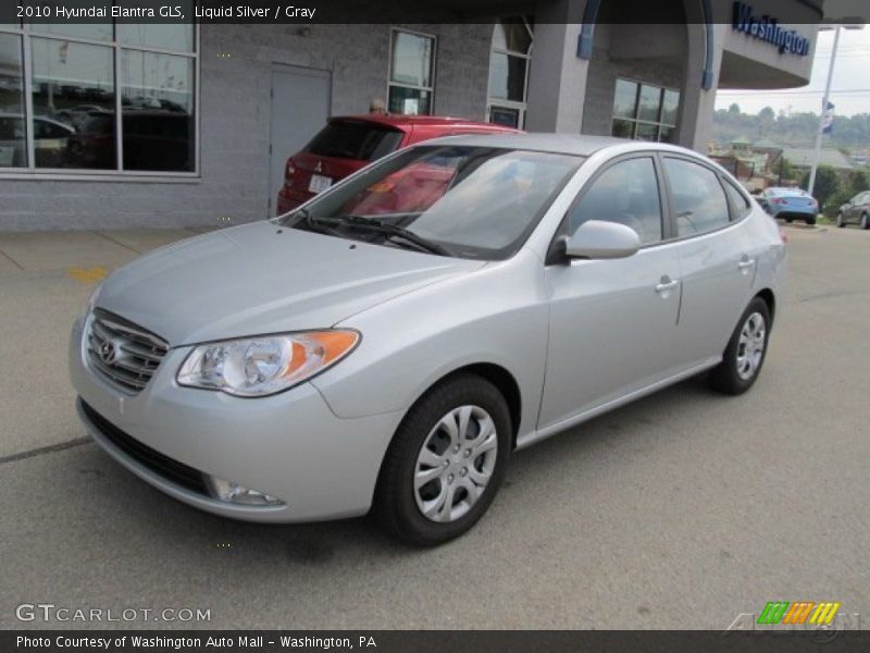 Liquid Silver / Gray 2010 Hyundai Elantra GLS
