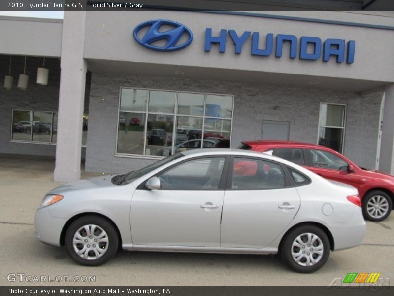 Liquid Silver / Gray 2010 Hyundai Elantra GLS