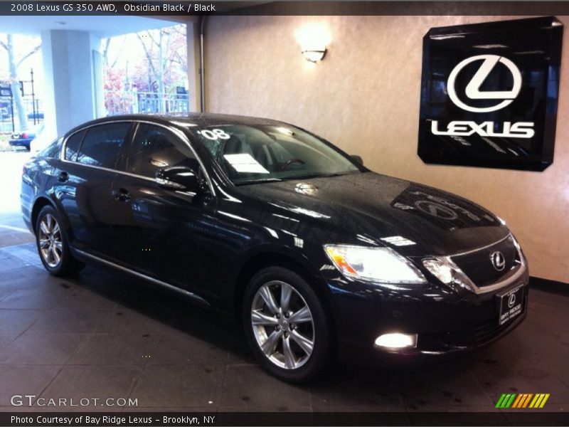 Obsidian Black / Black 2008 Lexus GS 350 AWD