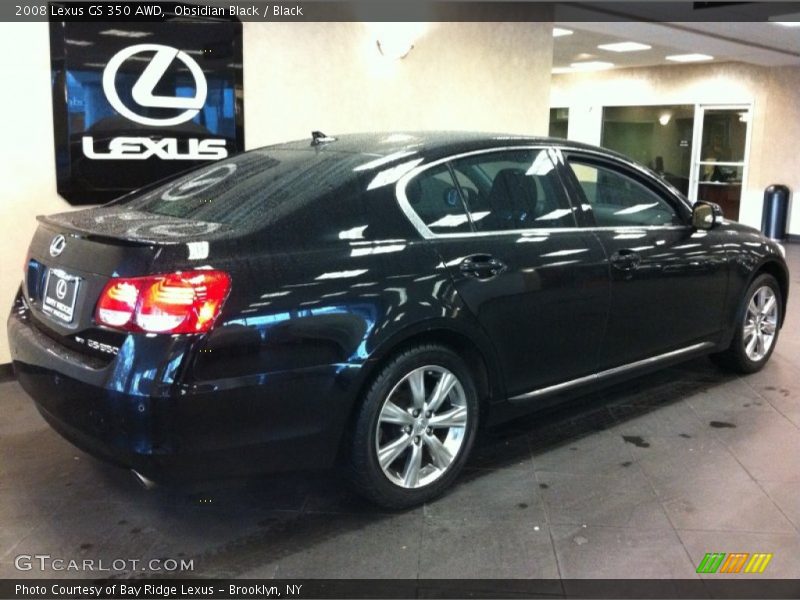 Obsidian Black / Black 2008 Lexus GS 350 AWD