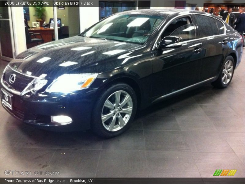 Obsidian Black / Black 2008 Lexus GS 350 AWD