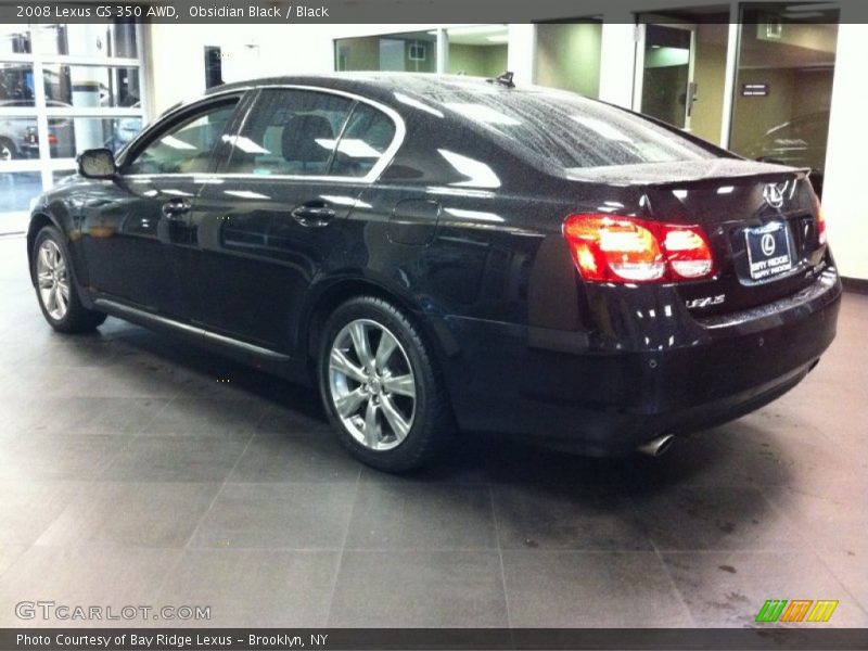Obsidian Black / Black 2008 Lexus GS 350 AWD