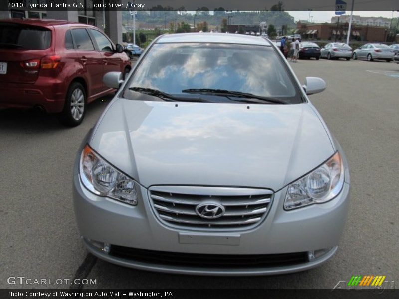 Liquid Silver / Gray 2010 Hyundai Elantra GLS