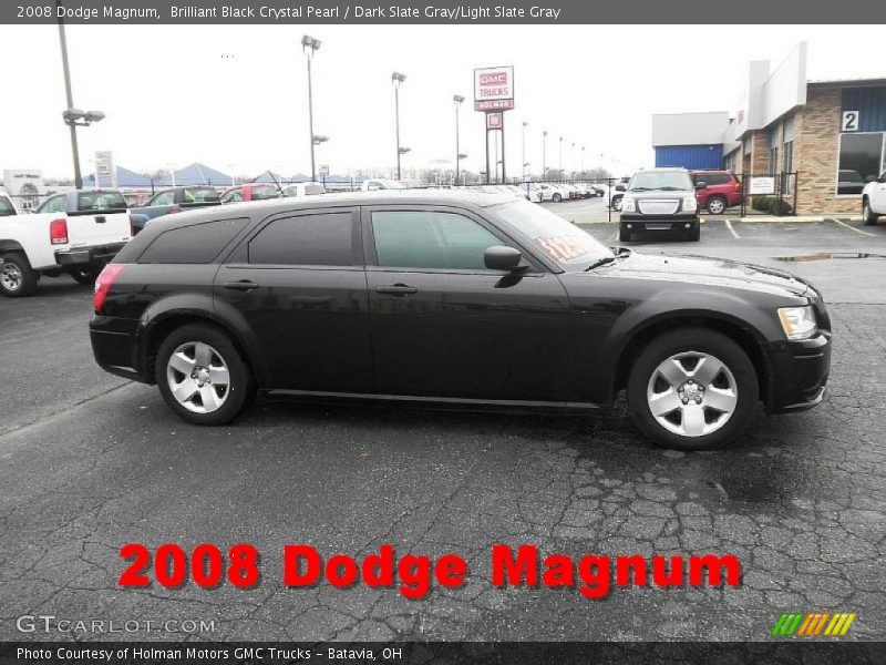 Brilliant Black Crystal Pearl / Dark Slate Gray/Light Slate Gray 2008 Dodge Magnum