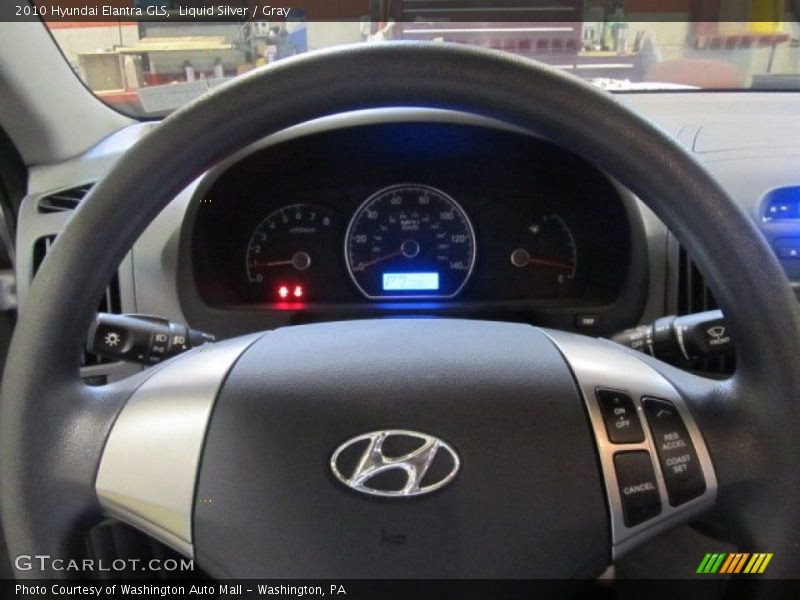 Liquid Silver / Gray 2010 Hyundai Elantra GLS