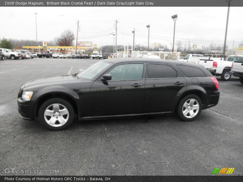 Brilliant Black Crystal Pearl / Dark Slate Gray/Light Slate Gray 2008 Dodge Magnum