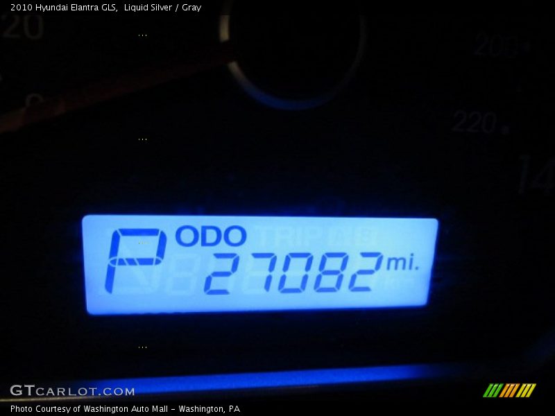 Liquid Silver / Gray 2010 Hyundai Elantra GLS