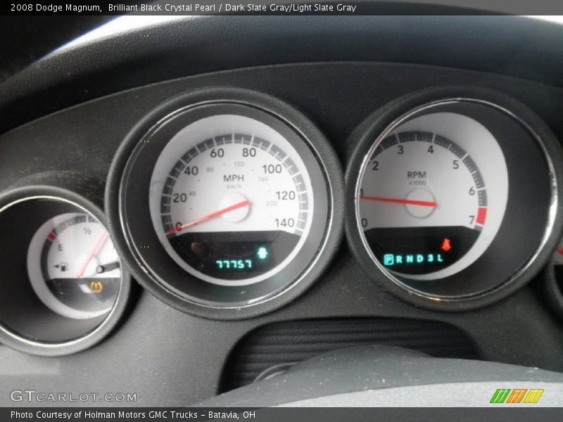 Brilliant Black Crystal Pearl / Dark Slate Gray/Light Slate Gray 2008 Dodge Magnum