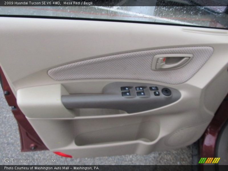 Mesa Red / Beige 2009 Hyundai Tucson SE V6 4WD