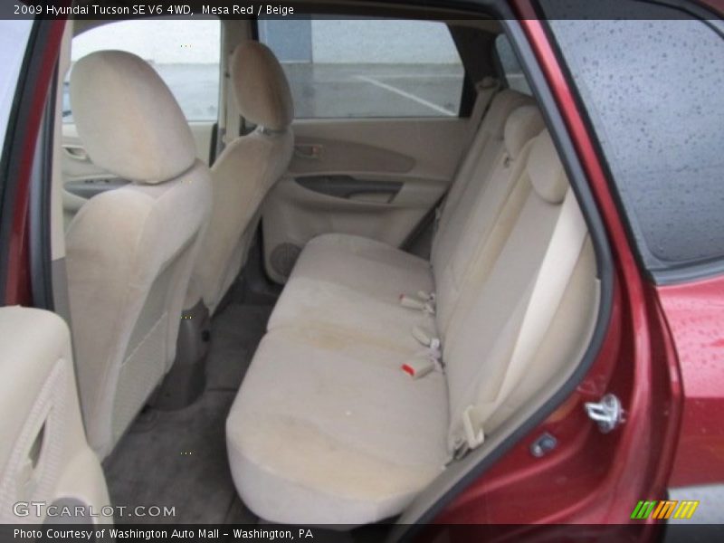 Mesa Red / Beige 2009 Hyundai Tucson SE V6 4WD