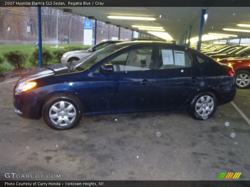 Regatta Blue / Gray 2007 Hyundai Elantra GLS Sedan