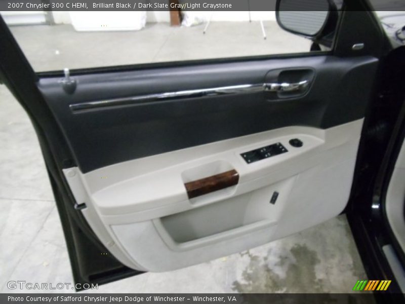 Brilliant Black / Dark Slate Gray/Light Graystone 2007 Chrysler 300 C HEMI