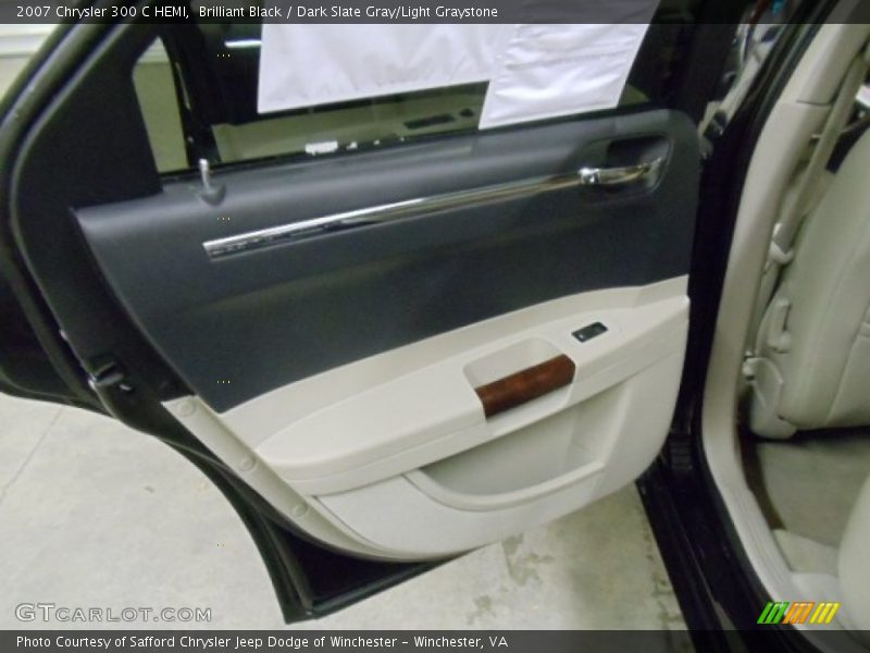 Brilliant Black / Dark Slate Gray/Light Graystone 2007 Chrysler 300 C HEMI
