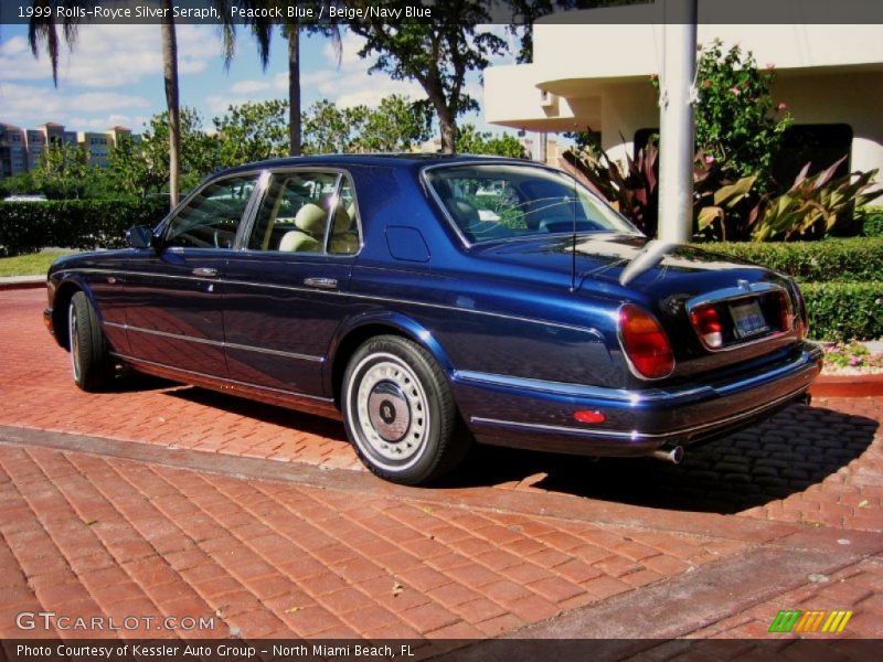 Peacock Blue / Beige/Navy Blue 1999 Rolls-Royce Silver Seraph