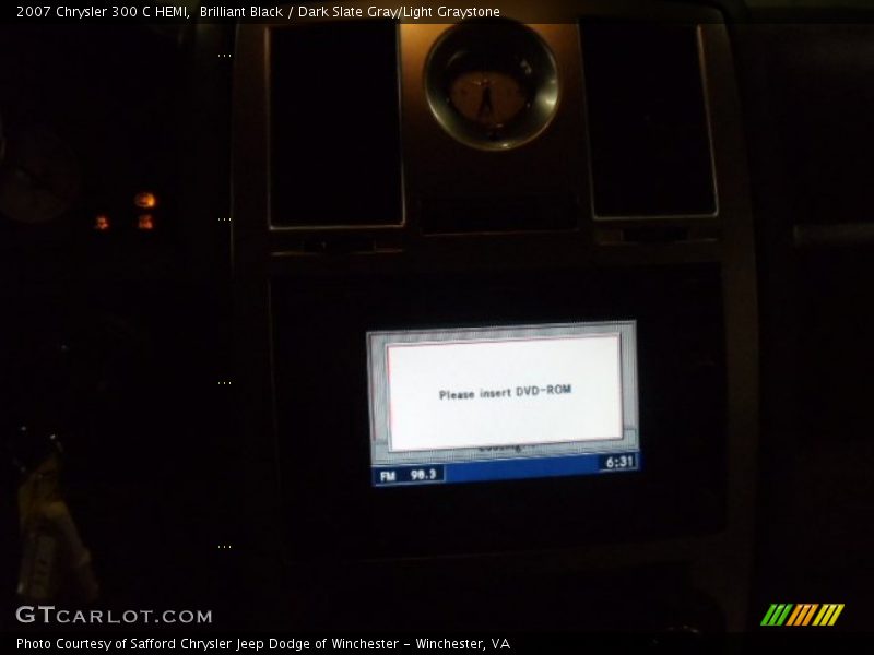 Brilliant Black / Dark Slate Gray/Light Graystone 2007 Chrysler 300 C HEMI