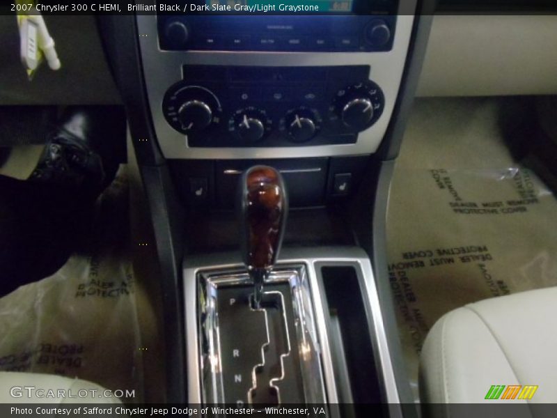 Brilliant Black / Dark Slate Gray/Light Graystone 2007 Chrysler 300 C HEMI