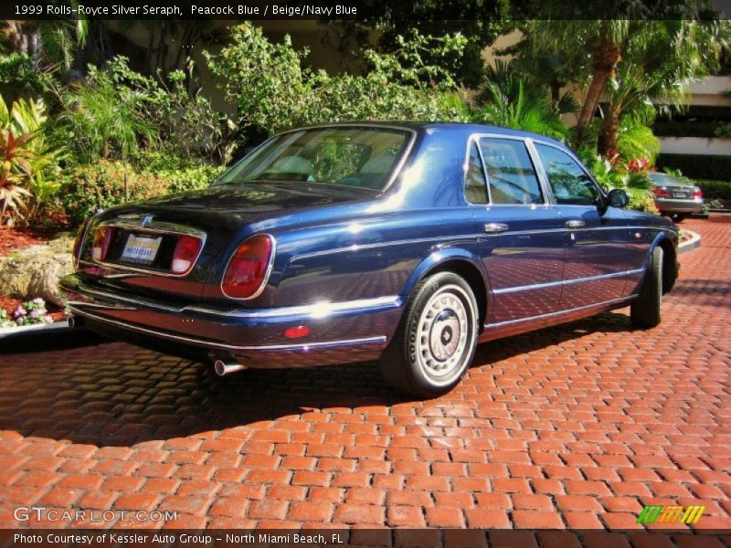 Peacock Blue / Beige/Navy Blue 1999 Rolls-Royce Silver Seraph