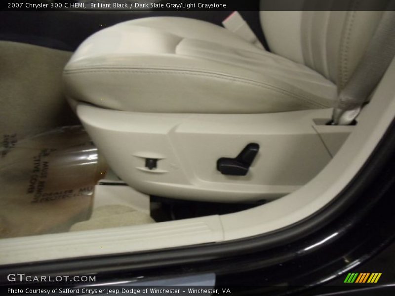 Brilliant Black / Dark Slate Gray/Light Graystone 2007 Chrysler 300 C HEMI