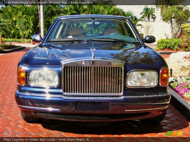Peacock Blue / Beige/Navy Blue 1999 Rolls-Royce Silver Seraph