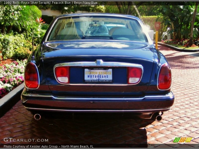 Peacock Blue / Beige/Navy Blue 1999 Rolls-Royce Silver Seraph