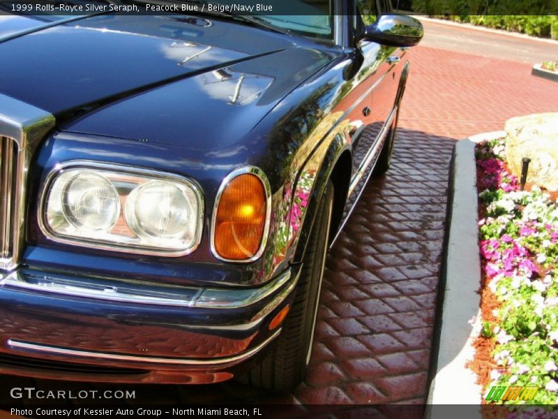 Peacock Blue / Beige/Navy Blue 1999 Rolls-Royce Silver Seraph