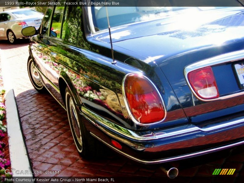 Peacock Blue / Beige/Navy Blue 1999 Rolls-Royce Silver Seraph