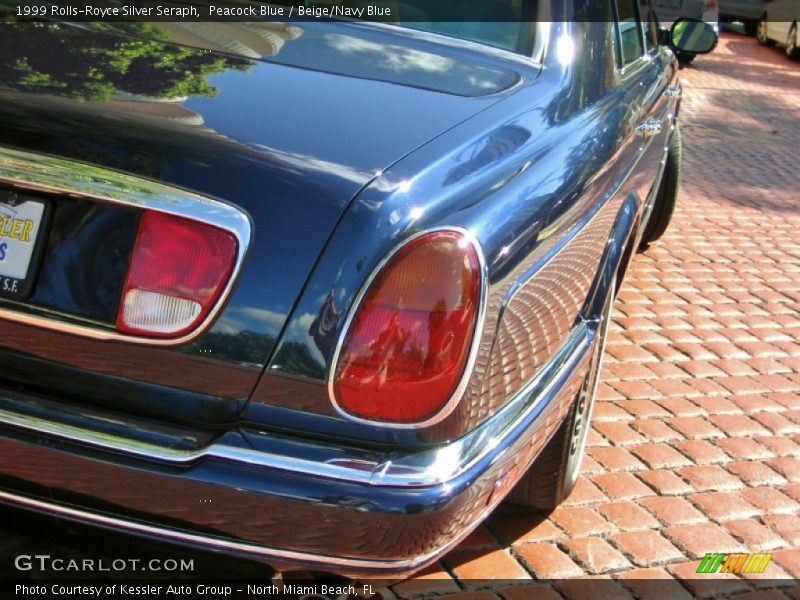 Peacock Blue / Beige/Navy Blue 1999 Rolls-Royce Silver Seraph