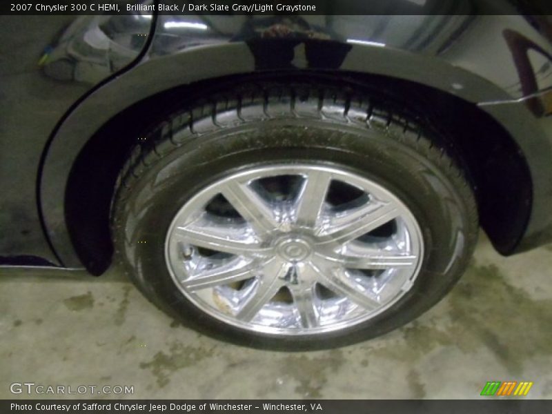 Brilliant Black / Dark Slate Gray/Light Graystone 2007 Chrysler 300 C HEMI