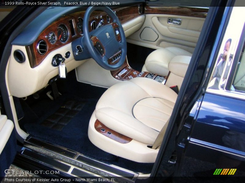  1999 Silver Seraph  Beige/Navy Blue Interior