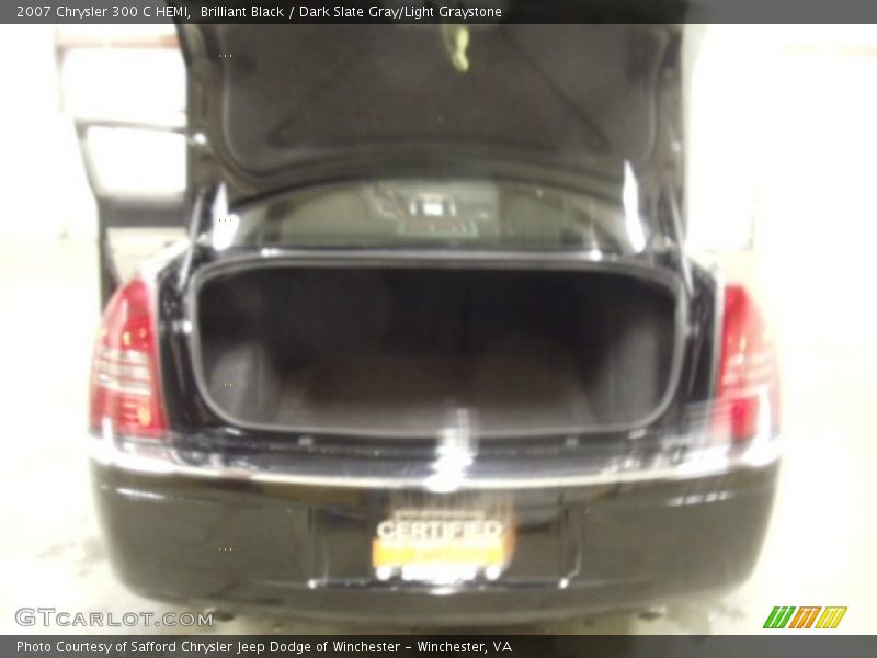 Brilliant Black / Dark Slate Gray/Light Graystone 2007 Chrysler 300 C HEMI