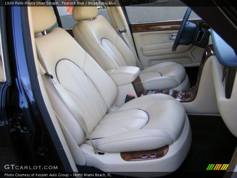 Peacock Blue / Beige/Navy Blue 1999 Rolls-Royce Silver Seraph