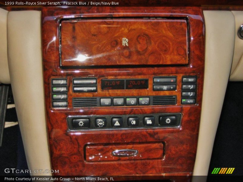 Peacock Blue / Beige/Navy Blue 1999 Rolls-Royce Silver Seraph